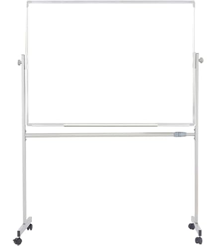 Amazon | 【工場直販店】ホワイトボード両面回転式モバイルホワイト